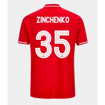 Nottingham Forest Oleksandr Zinchenko #35 Maglia Gara Casa Repliche 2025-26 Maniche Corte